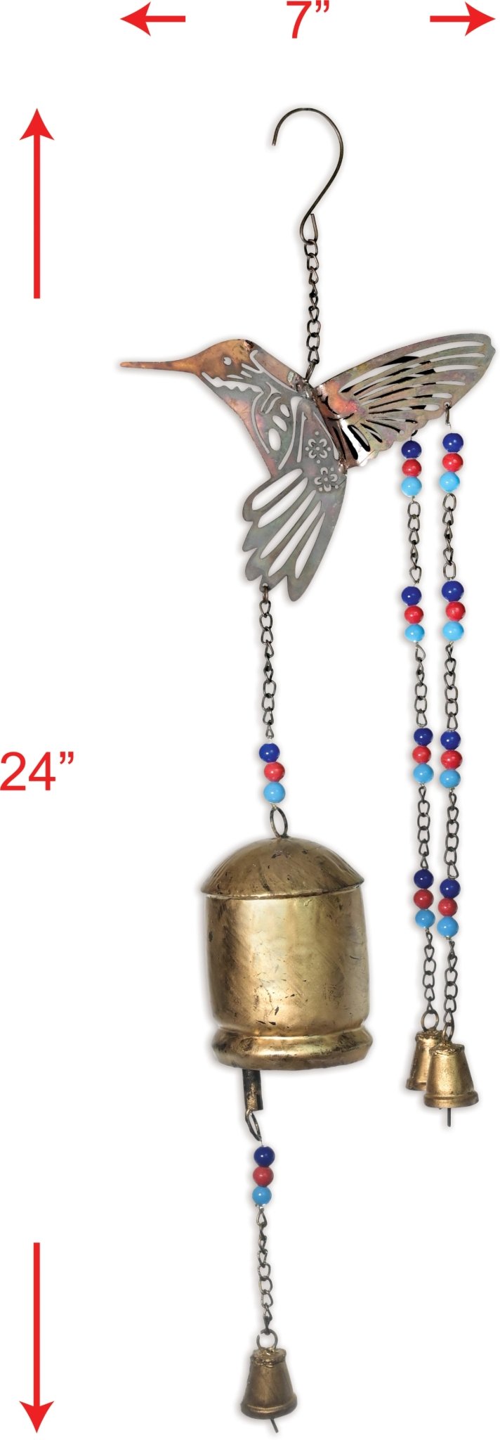 Decorative Sangeet Bell Hummingbird & Charms - Che Cose Belle