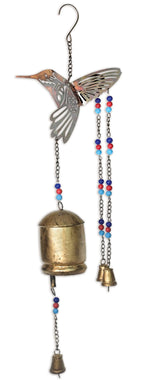 Decorative Sangeet Bell Hummingbird & Charms - Che Cose Belle
