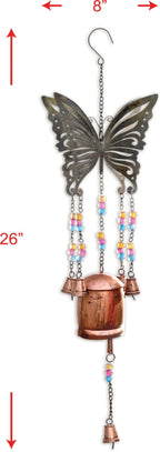 Decorative Sangeet Butterfly Bell, Patina & Copper - Che Cose Belle