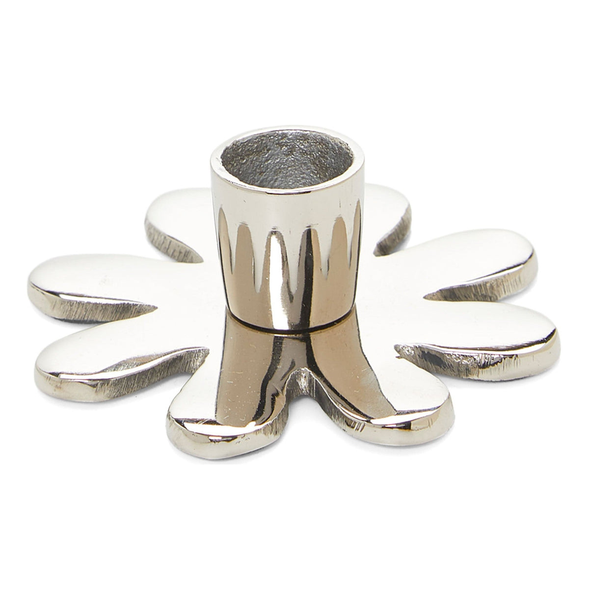 Decorative Silver Flower Candle Holder - Che Cose Belle