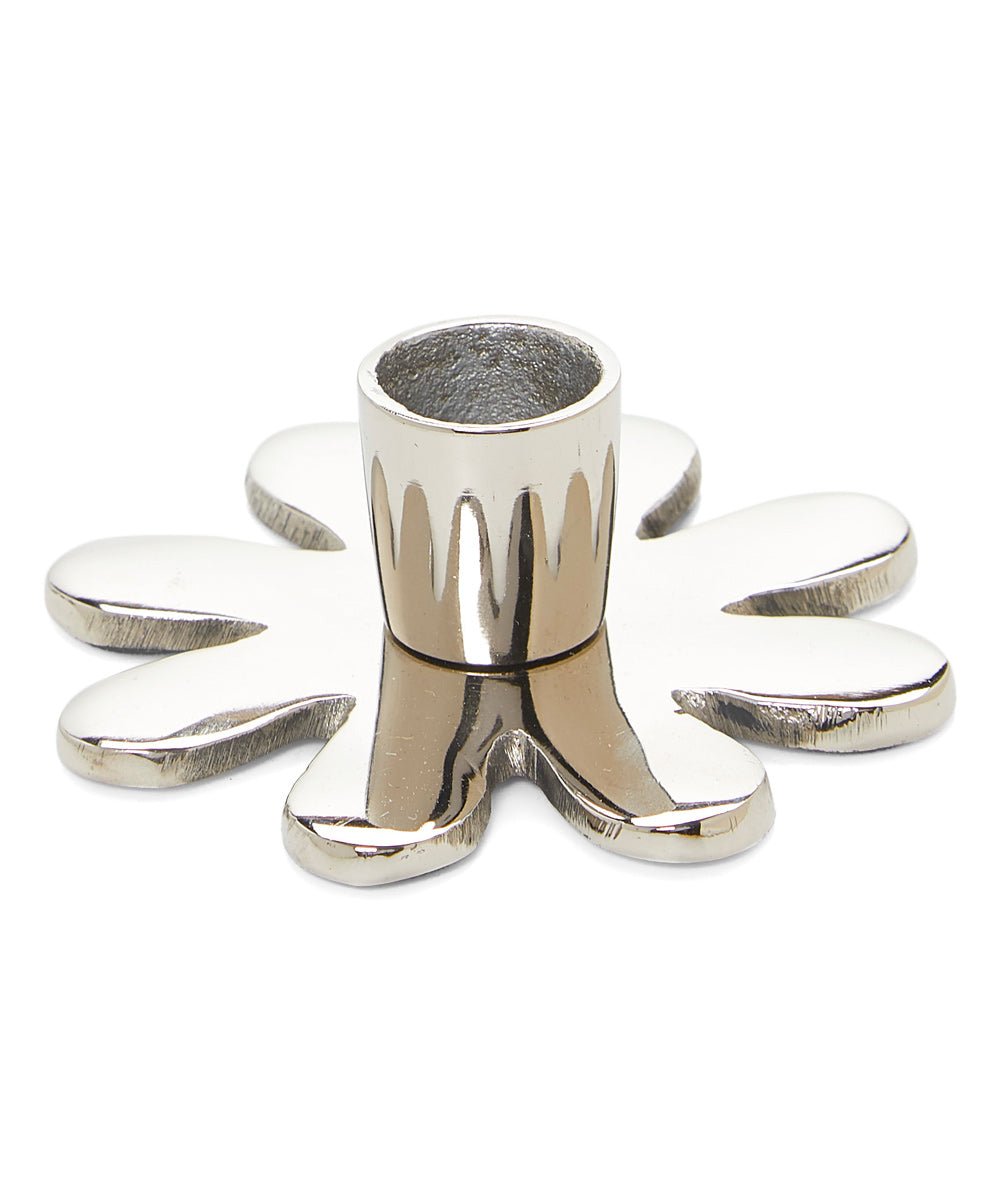 Decorative Silver Flower Candle Holder - Che Cose Belle