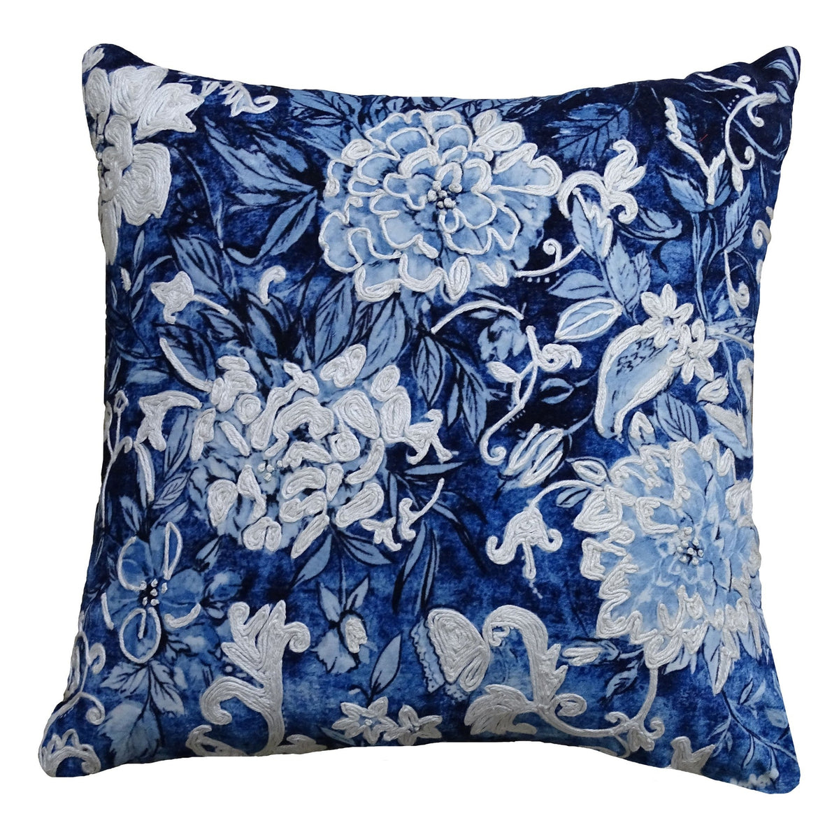 Decorative Throw Pillow Cover Fall Collection Blue & White - Che Cose Belle
