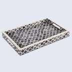 decorative-tray-moroccan-grey-white-available-in-3-sizes - Che Cose Belle