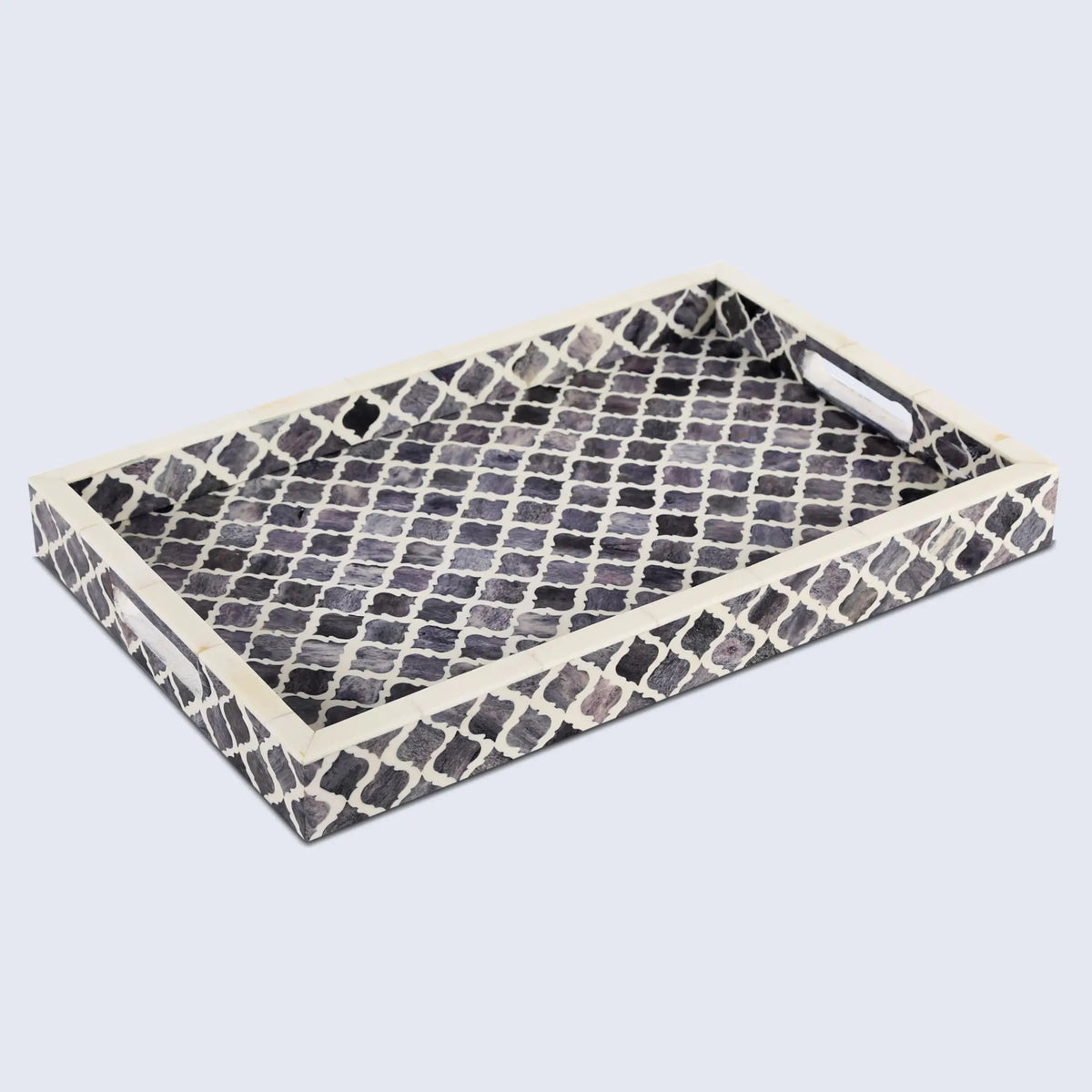 decorative-tray-moroccan-grey-white-available-in-3-sizes - Che Cose Belle