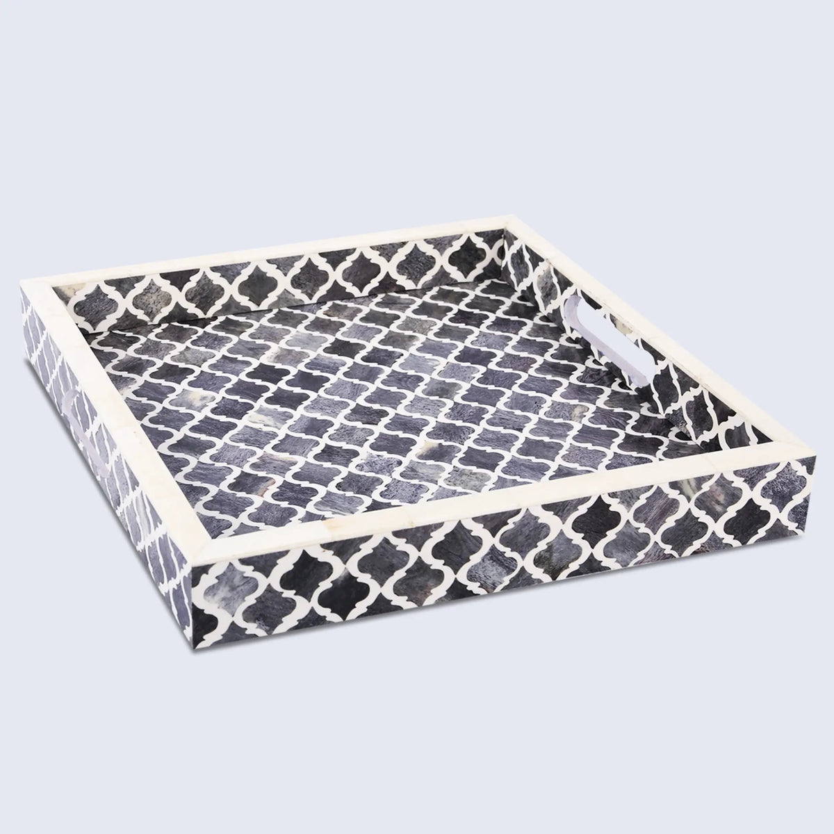 decorative-tray-moroccan-grey-white-available-in-3-sizes - Che Cose Belle
