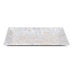 Decorative Tray Mother of Pearl White Vanity & Dresser Organizer – 12" x 7" - Che Cose Belle