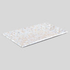 Decorative Tray Mother of Pearl White Vanity & Dresser Organizer – 12" x 7" - Che Cose Belle