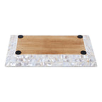 Decorative Tray Mother of Pearl White Vanity & Dresser Organizer – 12" x 7" - Che Cose Belle