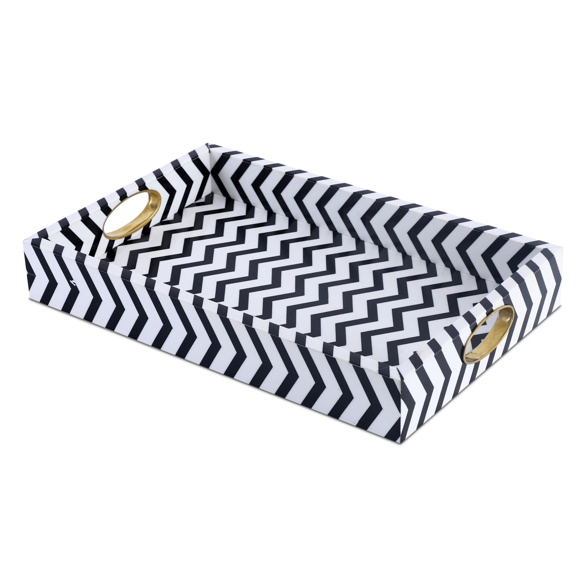 Decorative Tray Safari Inspired Resin Inlay Vanity & Dresser Organizer – 11x17 Inch - Che Cose Belle