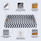 Decorative Tray Safari Inspired Resin Inlay Vanity & Dresser Organizer – 11x17 Inch - Che Cose Belle