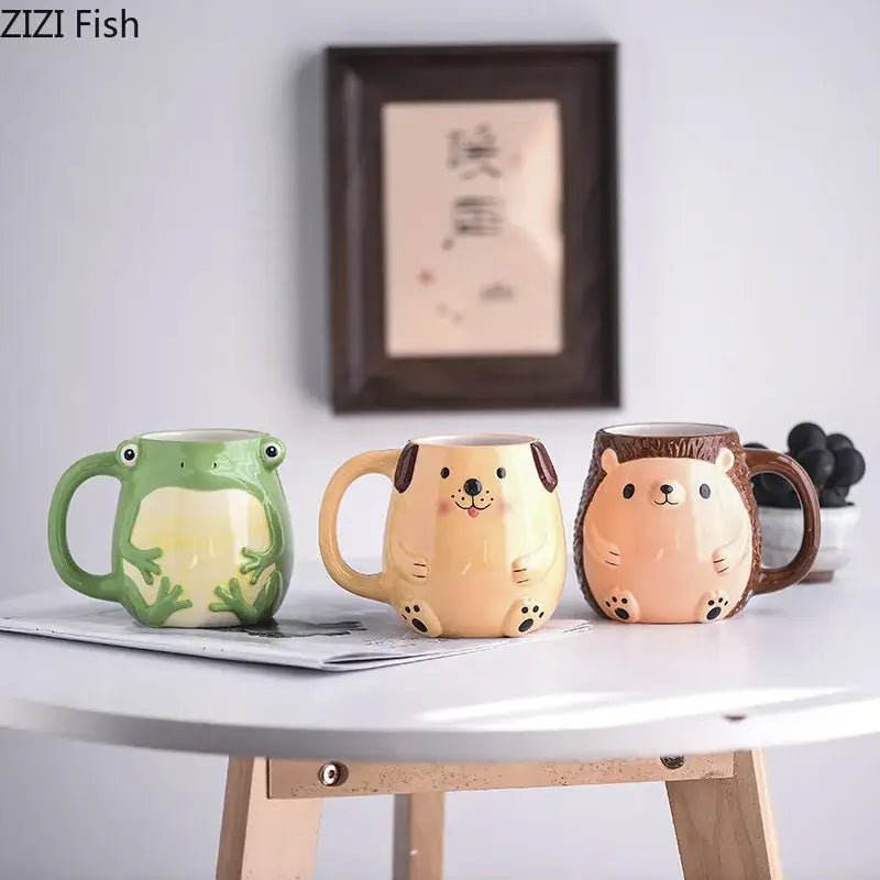DecorBites™ Cute Cartoon Animal Ceramic Mug Kids Breakfast Cup Christmas Gift - Che Cose Belle