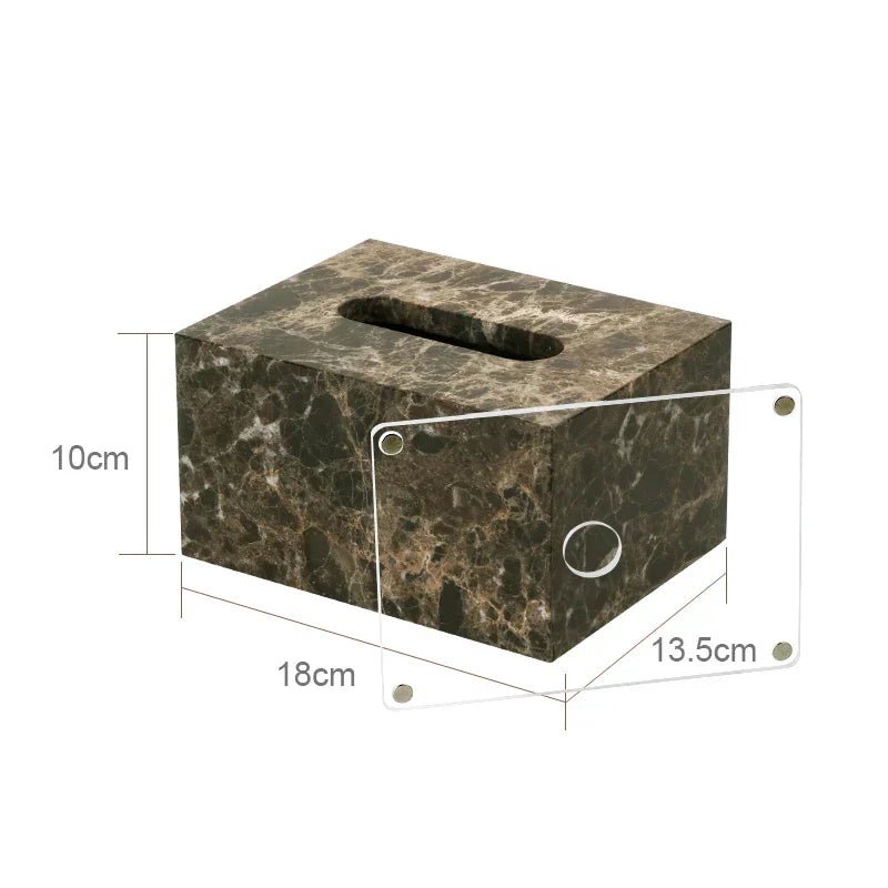 DecorBites™ Emperador Dark Marble Bathroom Set with Luxury Accessories - Che Cose Belle