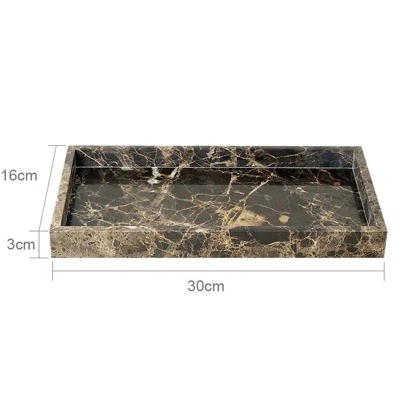 DecorBites™ Emperador Dark Marble Bathroom Set with Luxury Accessories - Che Cose Belle