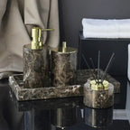 DecorBites™ Emperador Dark Marble Bathroom Set with Luxury Accessories - Che Cose Belle