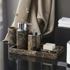DecorBites™ Emperador Dark Marble Bathroom Set with Luxury Accessories - Che Cose Belle