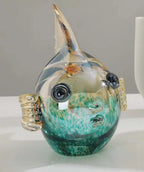 DecorBites™ Hand Blown Glass Fish Figurine Crystal Sculpture Home Decor Gift Fengshui Ornament - Che Cose Belle