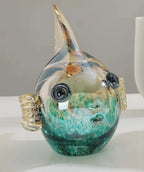 DecorBites™ Hand Blown Glass Fish Figurine Crystal Sculpture Home Decor Gift Fengshui Ornament - Che Cose Belle