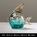 DecorBites™ Hand Blown Glass Fish Figurine Crystal Sculpture Home Decor Gift Fengshui Ornament - Che Cose Belle
