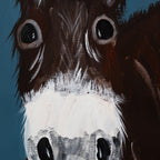 Delbert the Donkey Canvas Painting | 10" x 20" | The Painted Attic - Che Cose Belle