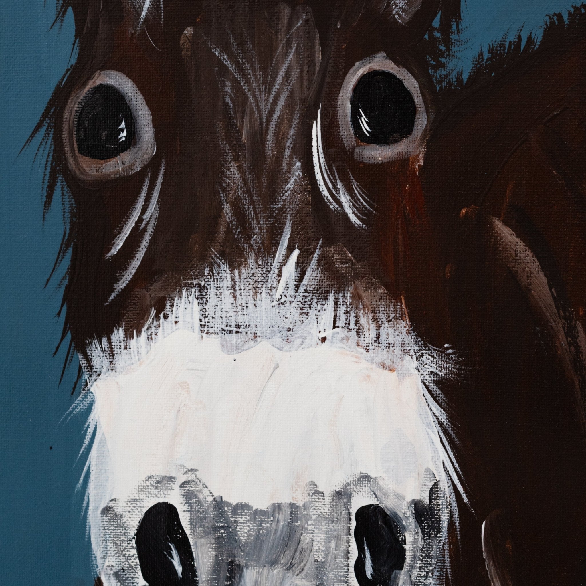 Delbert the Donkey Canvas Painting | 10" x 20" | The Painted Attic - Che Cose Belle
