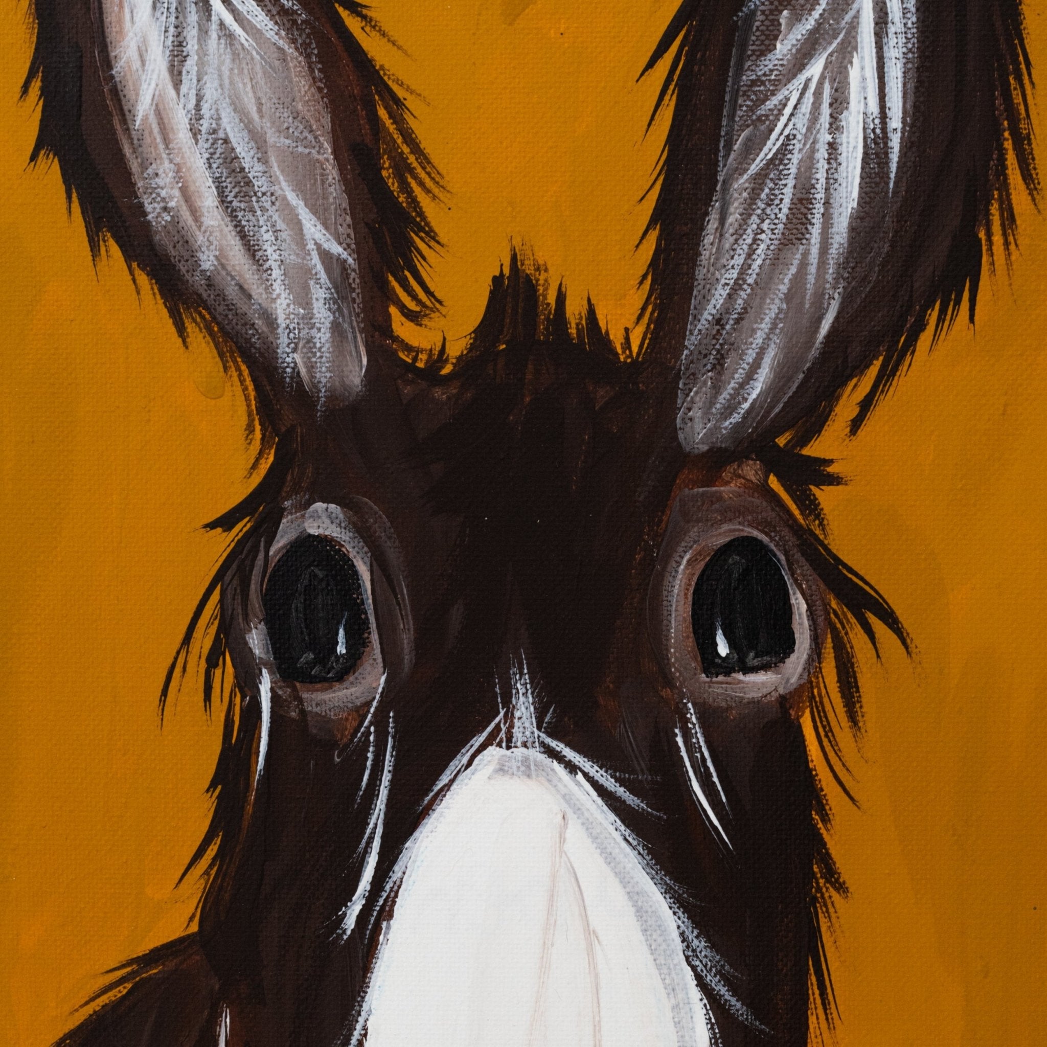 Delmar the Donkey Canvas Painting | 10" x 20" | The Painted Attic - Che Cose Belle