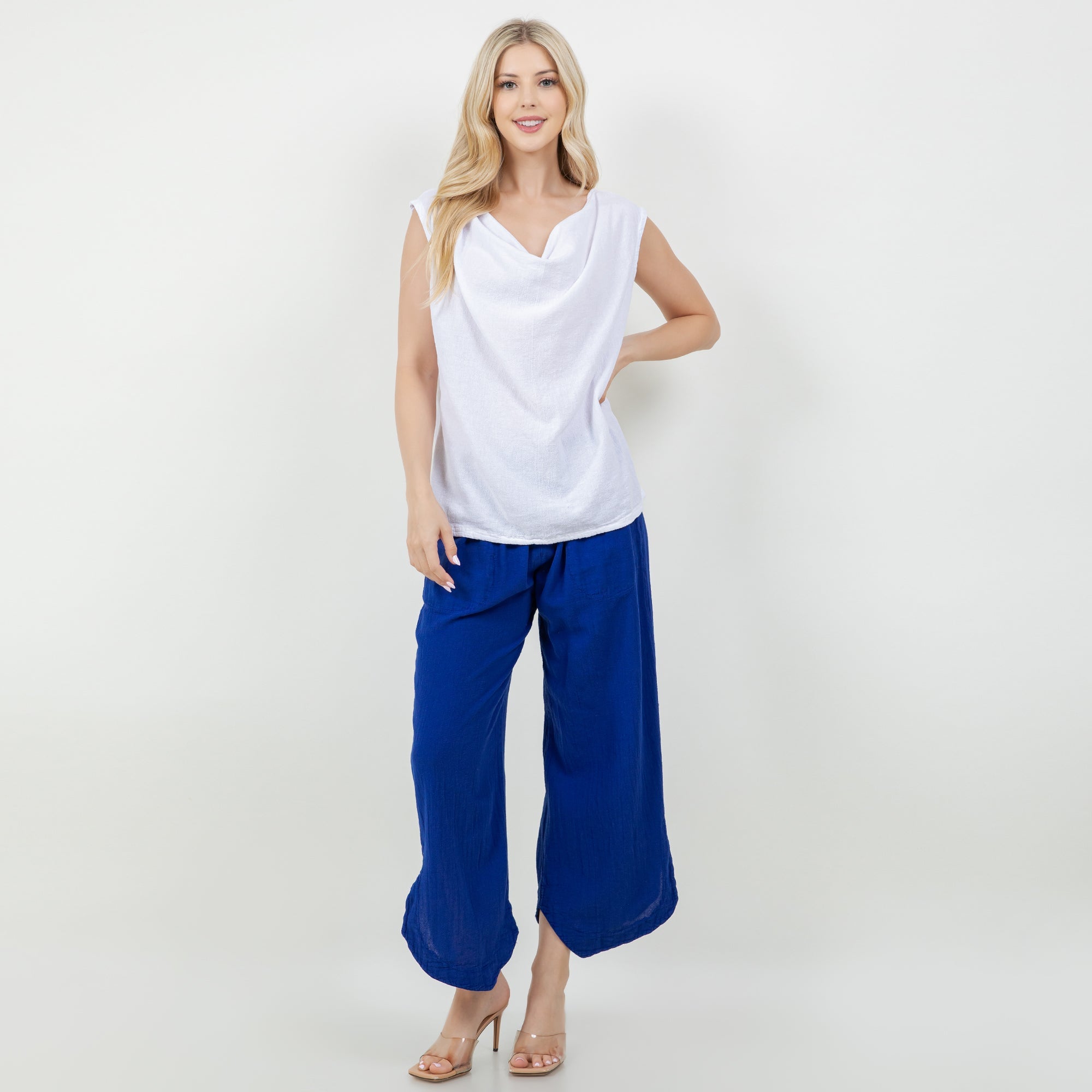 Deloris Pants 100% Cotton Gauze- With Pockets! - Che Cose Belle
