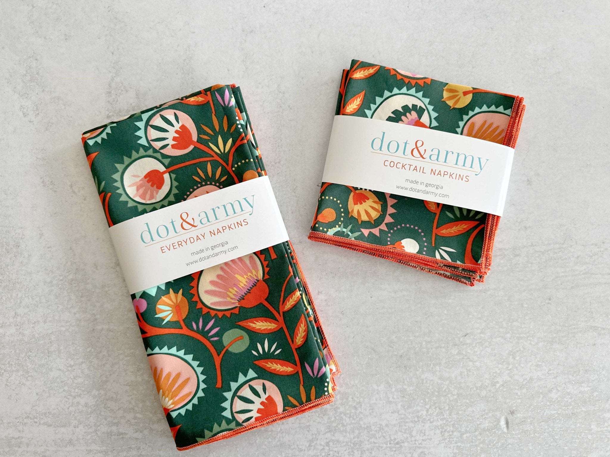Desert Bloom Cloth Napkins, set of four - Che Cose Belle