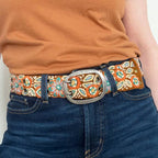 Desert Bloom Embroidered Belt - Che Cose Belle