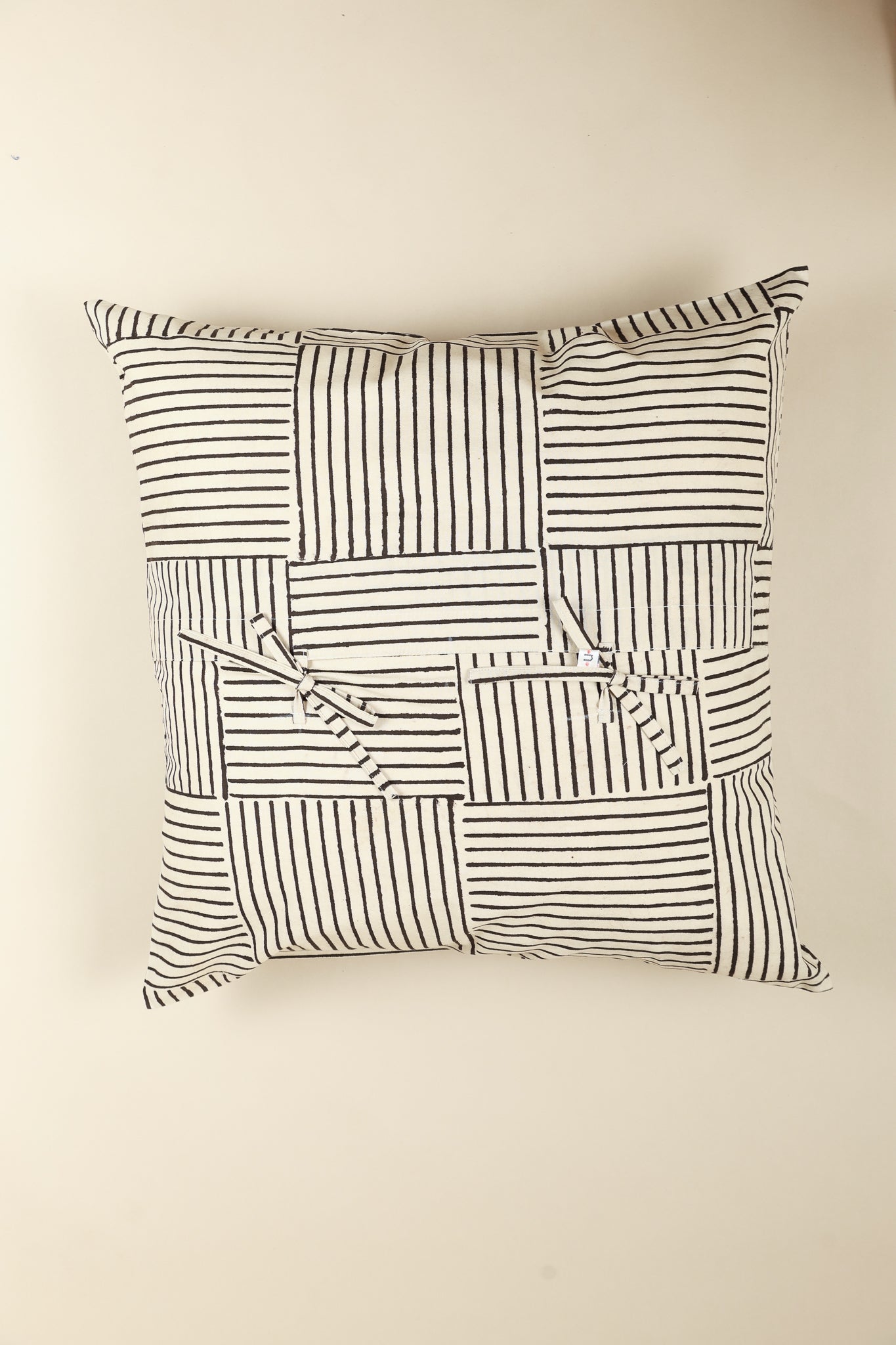 Desert Dunes Hand Block Print Pillow - Che Cose Belle