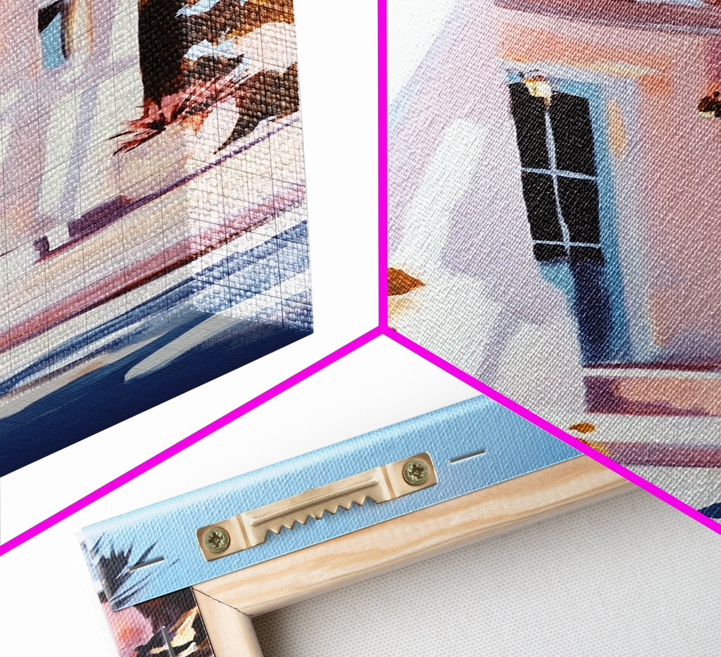 Desert House, Southwest Art, Warm Aesthetic, Boho Home, Framed Canvas Print, Modern Rustic Decor, Living Room Wall Art, Earthy Colors - Che Cose Belle