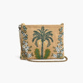 Desert Oasis Embellished Clutch – Luxe Handwoven Jacquard - Che Cose Belle