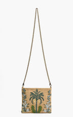 Desert Oasis Embellished Clutch – Luxe Handwoven Jacquard - Che Cose Belle