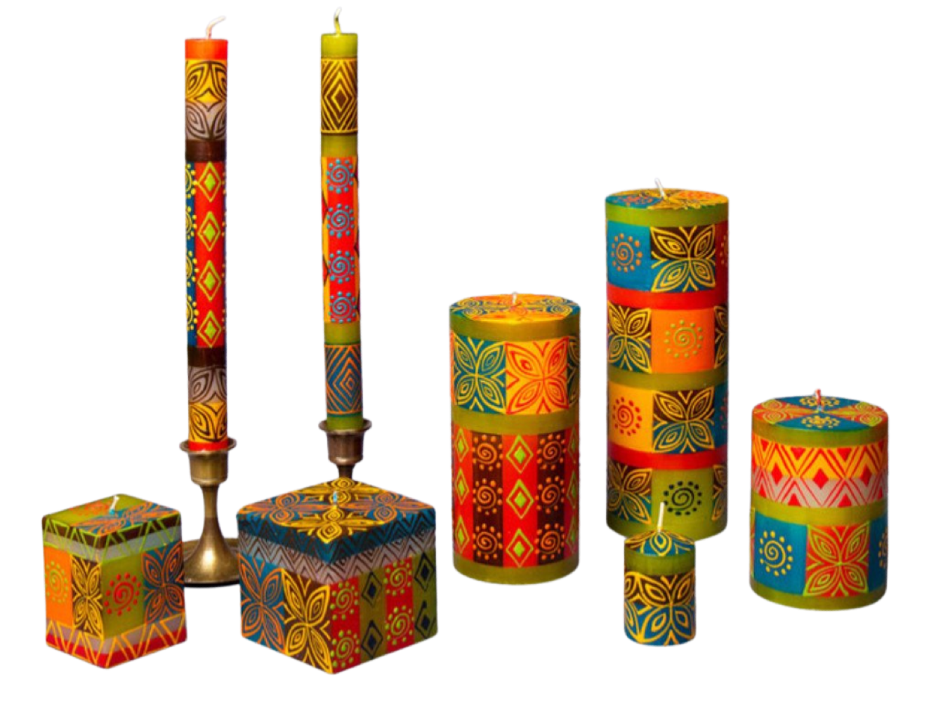 Desert Rose Painted Candles - Che Cose Belle