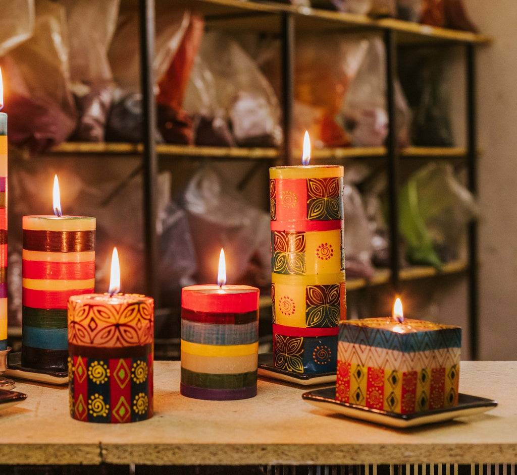 Desert Rose Painted Candles - Che Cose Belle