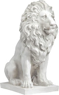 Design Toscano Lion of Florence Sentinel Indoor/Outdoor Animal Statue, 28 Inch Tall, Cast Stone Resin, Antique Stone Finish - Che Cose Belle