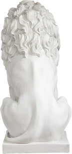 Design Toscano Lion of Florence Sentinel Indoor/Outdoor Animal Statue, 28 Inch Tall, Cast Stone Resin, Antique Stone Finish - Che Cose Belle