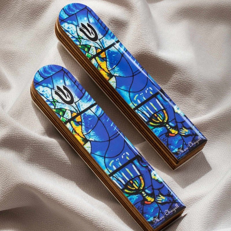 Designed Wooden Mezuzah Case – Modern Judaica Art | Chagall Series - Che Cose Belle