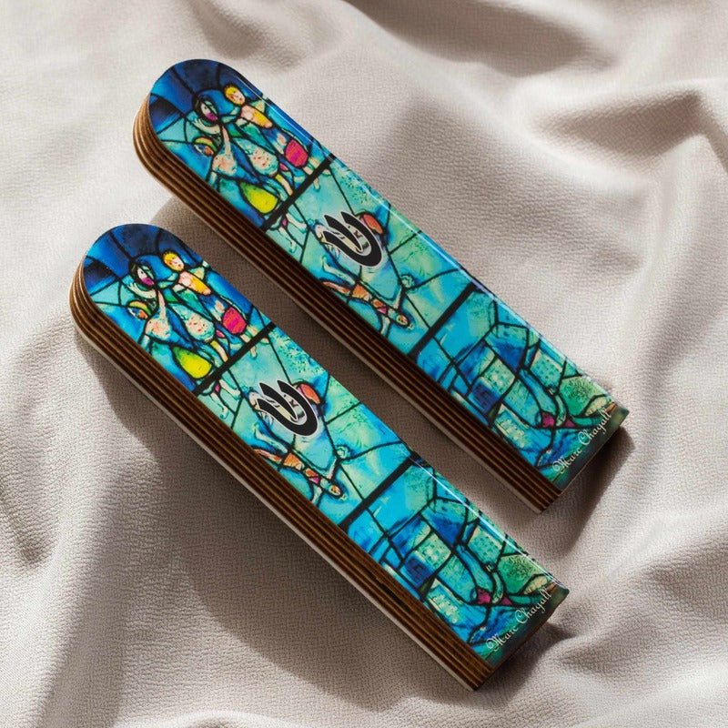 Designed Wooden Mezuzah Case – Modern Judaica Art | Chagall Series - Che Cose Belle