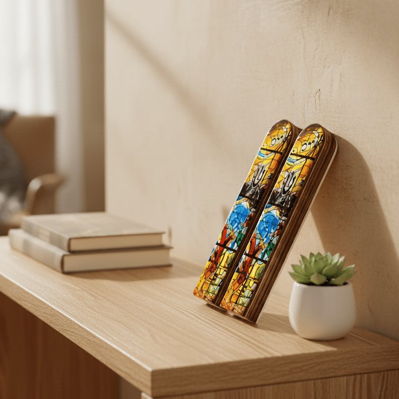 Designed Wooden Mezuzah Case – Modern Judaica Art | Chagall Series - Che Cose Belle