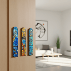 Designed Wooden Mezuzah Case – Modern Judaica Art | Chagall Series - Che Cose Belle