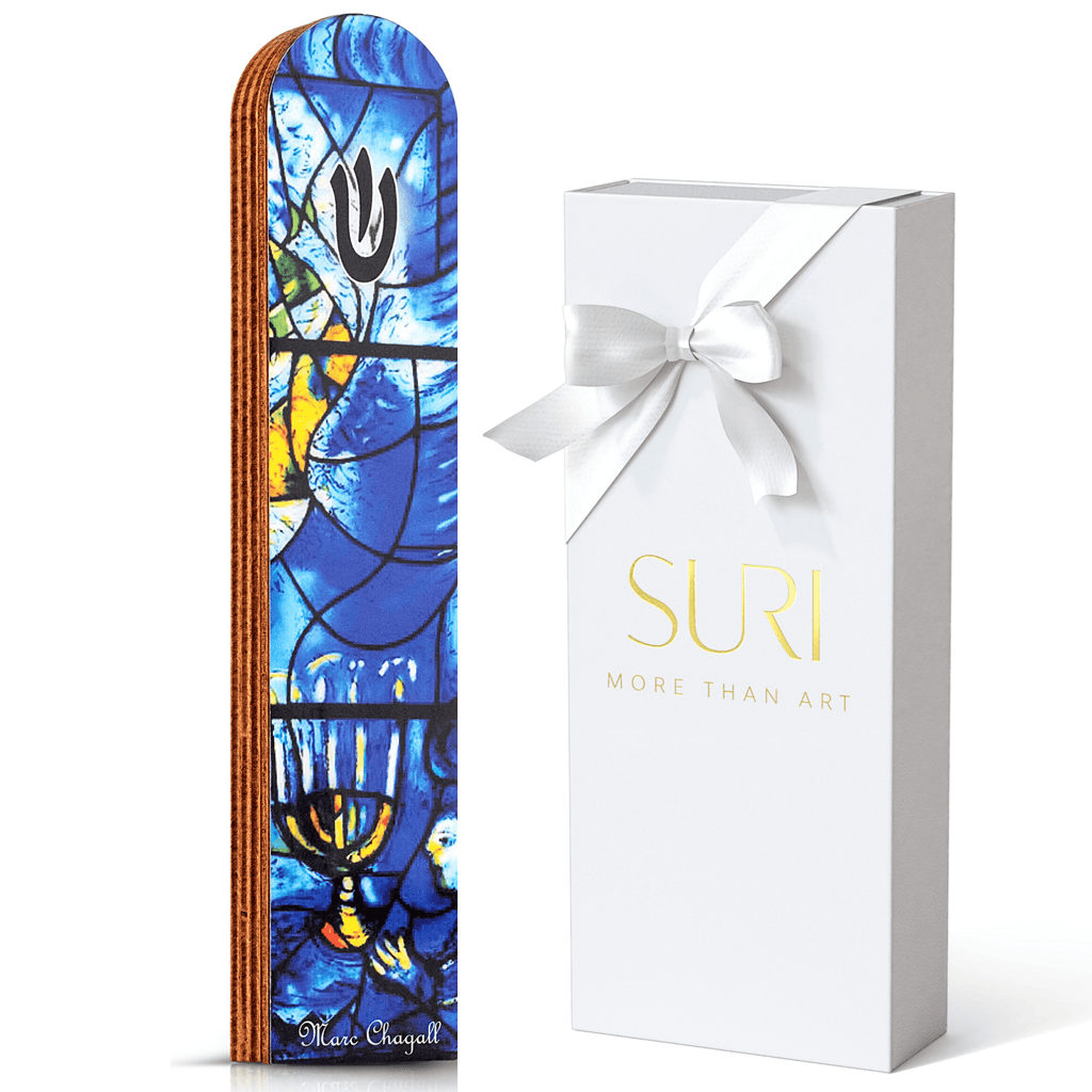 Designed Wooden Mezuzah Case – Modern Judaica Art | Chagall Series - Che Cose Belle
