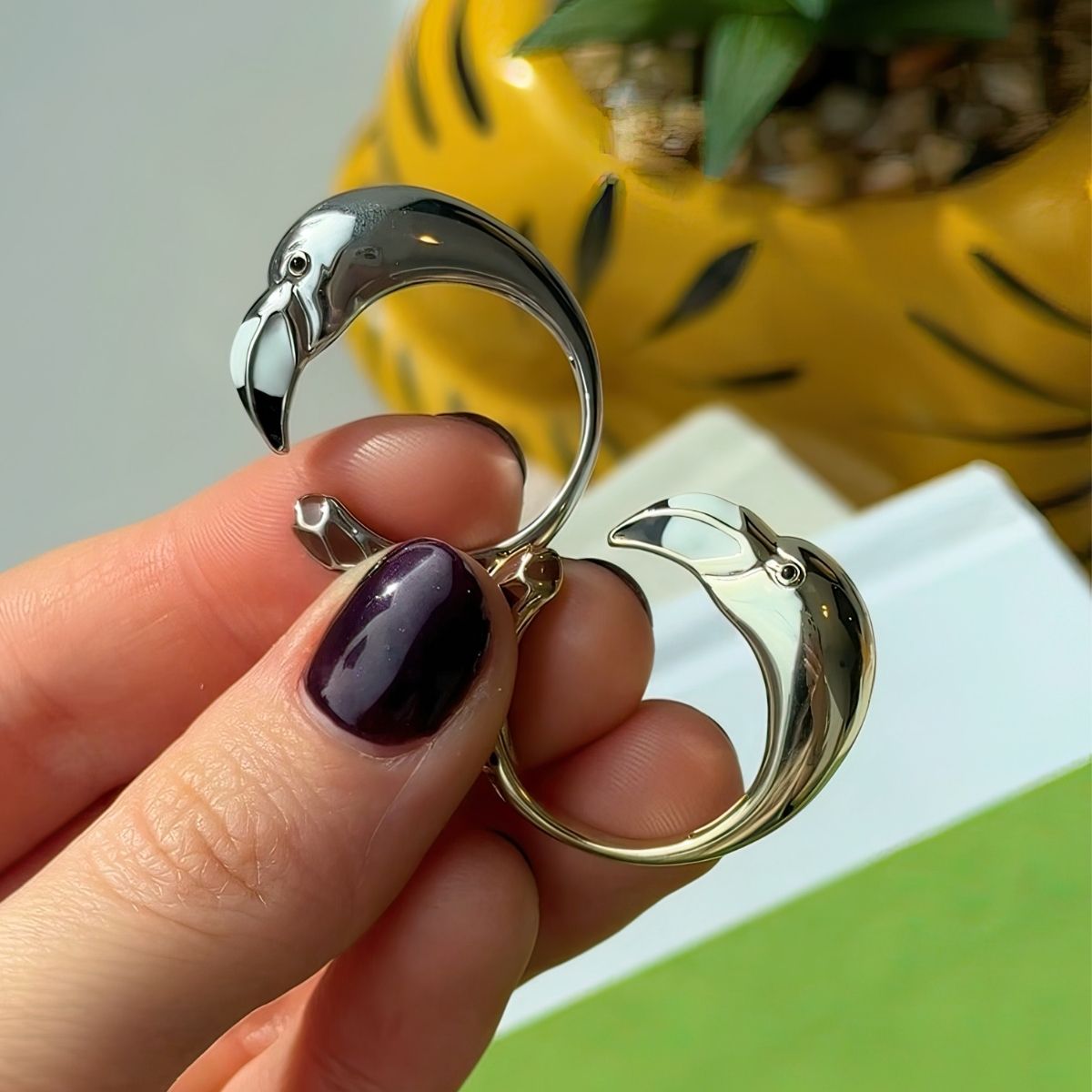 Designer Flamingo Rings - Che Cose Belle