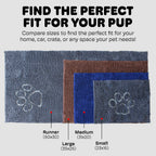 DGS Dirty Dog Doormat Runner Microfiber Mud & Water Trapping Floor Mat - Che Cose Belle