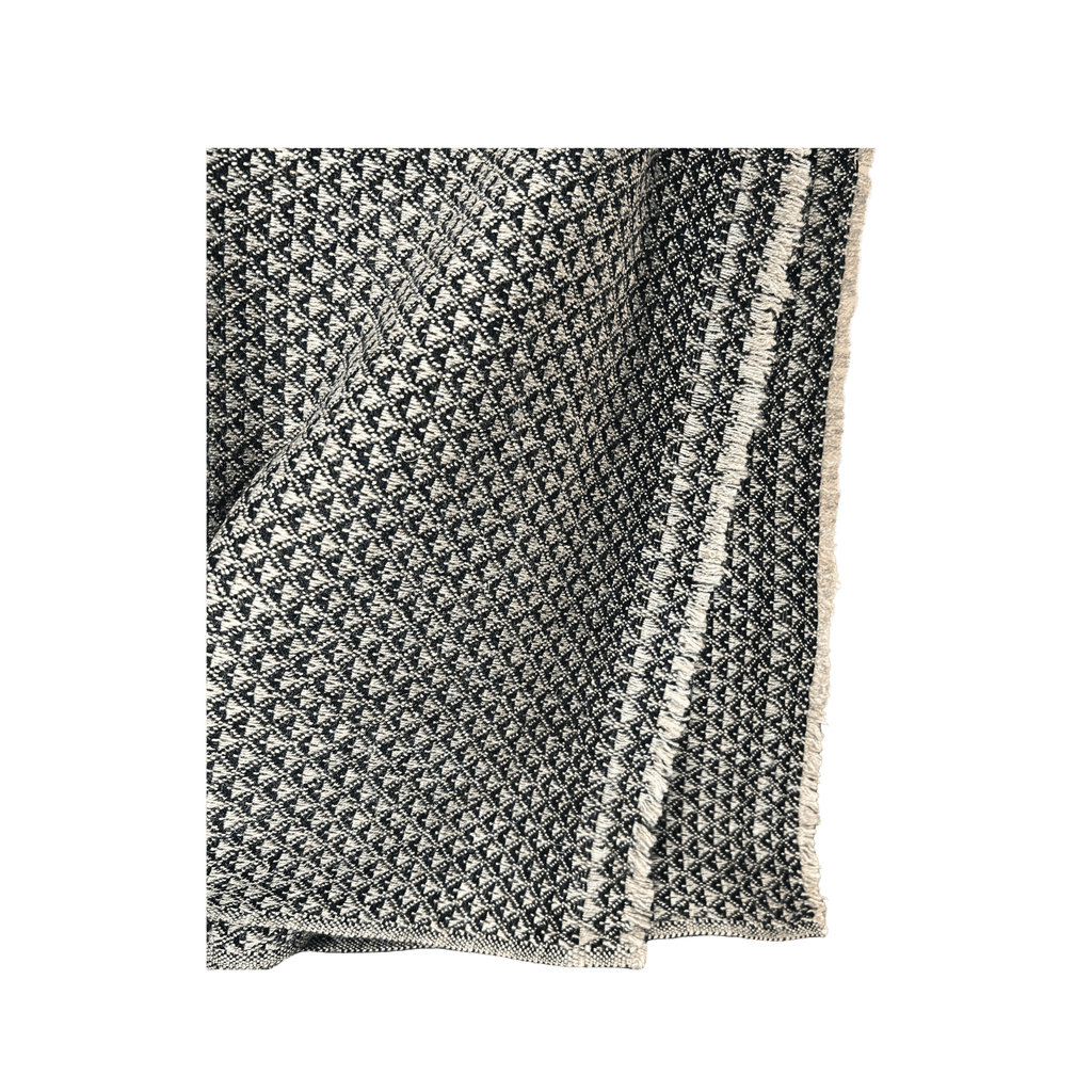 Dhanvi Patterned Cashmere Blanket - Charcoal - Che Cose Belle