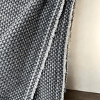 Dhanvi Patterned Cashmere Blanket - Charcoal - Che Cose Belle