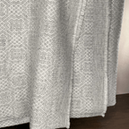 Dhanvi Patterned Cashmere Blanket - Light Grey - Che Cose Belle
