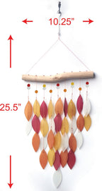 Diamond, Tequila Sunrise Sea Glass Wind Chime - Che Cose Belle