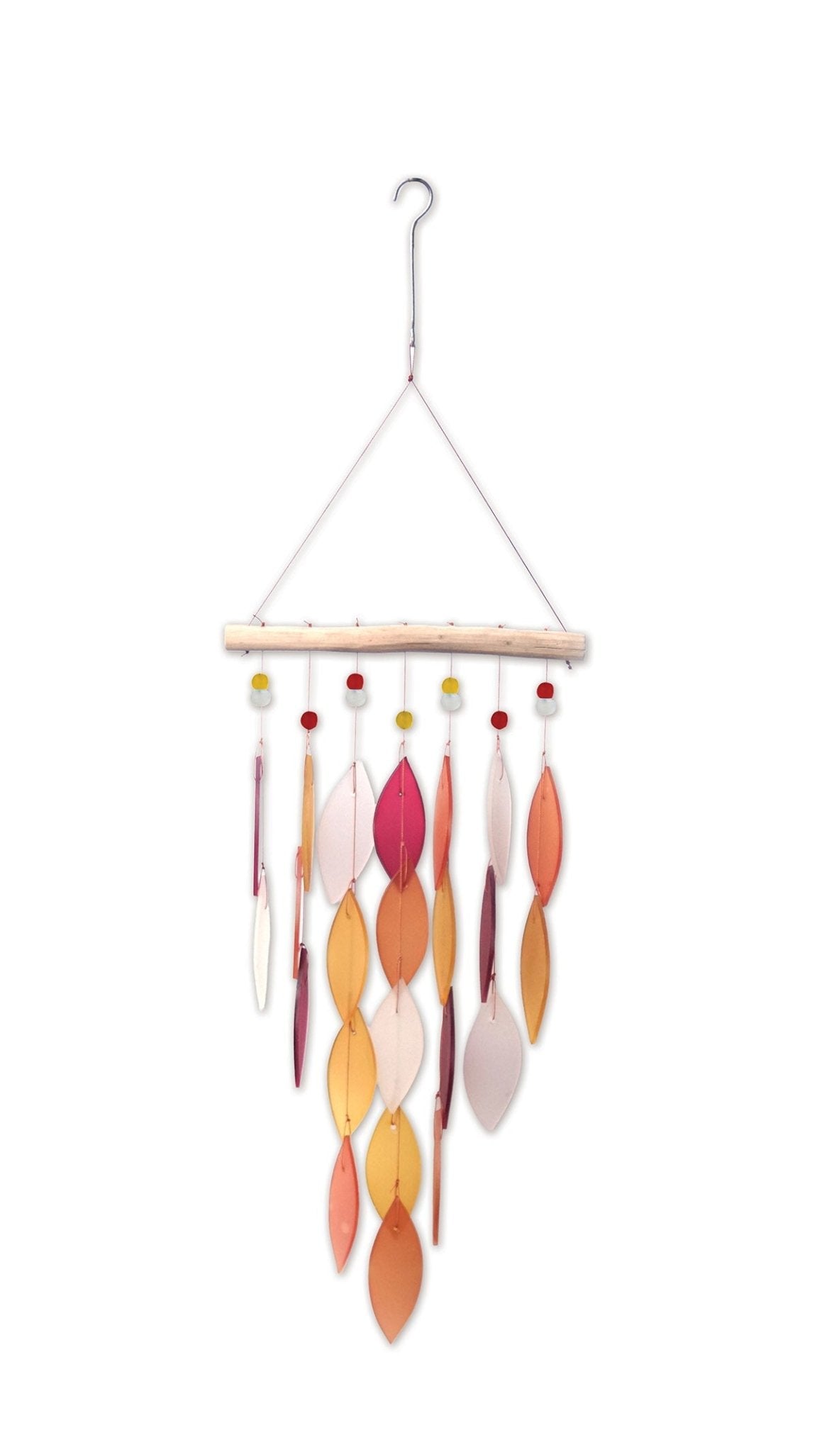 Diamond, Tequila Sunrise Sea Glass Wind Chime - Che Cose Belle