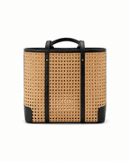 Dian Leather and Rattan Tote Bag - Che Cose Belle