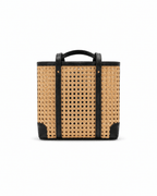Dian Leather and Rattan Tote Bag - Che Cose Belle